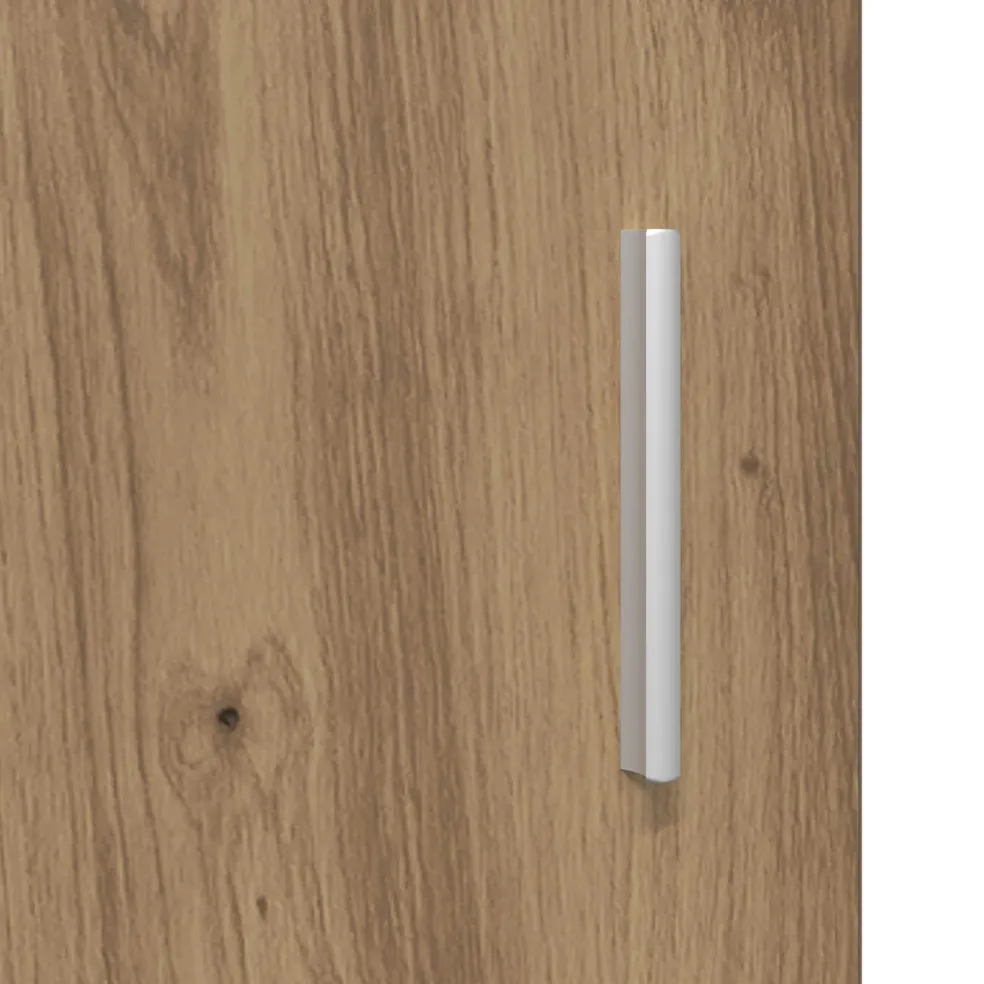 vidaXL Dressoir Artisanaal eiken 98,5 x 33 x 80 cm Bewerkt hout