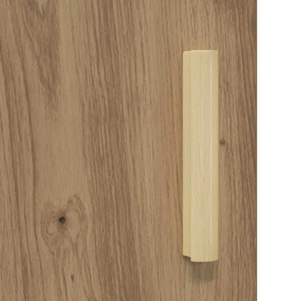 vidaXL Dressoir Artisan Eiken 34,5 x 34 x 90 cm Bewerkt hout