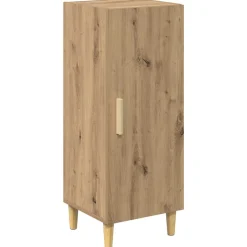 vidaXL Dressoir Artisan Eiken 34,5 x 34 x 90 cm Bewerkt hout