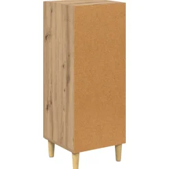 vidaXL Dressoir Artisan Eiken 34,5 x 34 x 90 cm Bewerkt hout