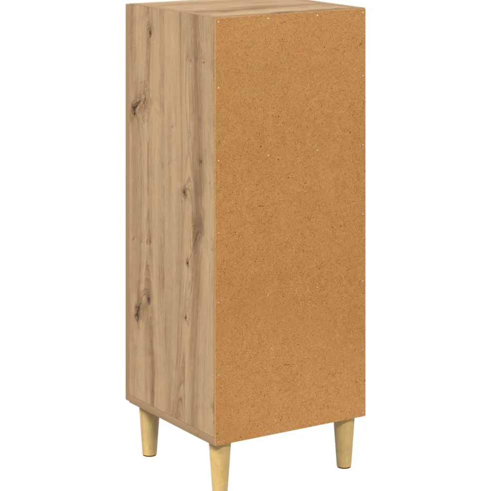 vidaXL Dressoir Artisan Eiken 34,5 x 34 x 90 cm Bewerkt hout