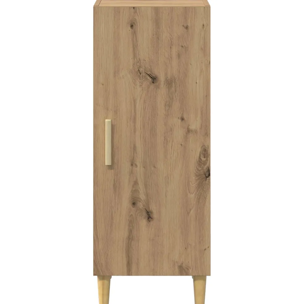 vidaXL Dressoir Artisan Eiken 34,5 x 34 x 90 cm Bewerkt hout