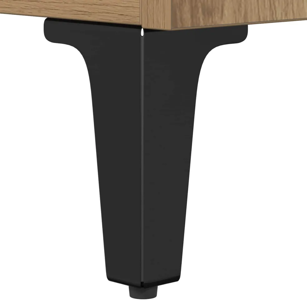 vidaXL Dressoir Artisan Eiken 34,5 x 34 x 90 cm Bewerkt hout