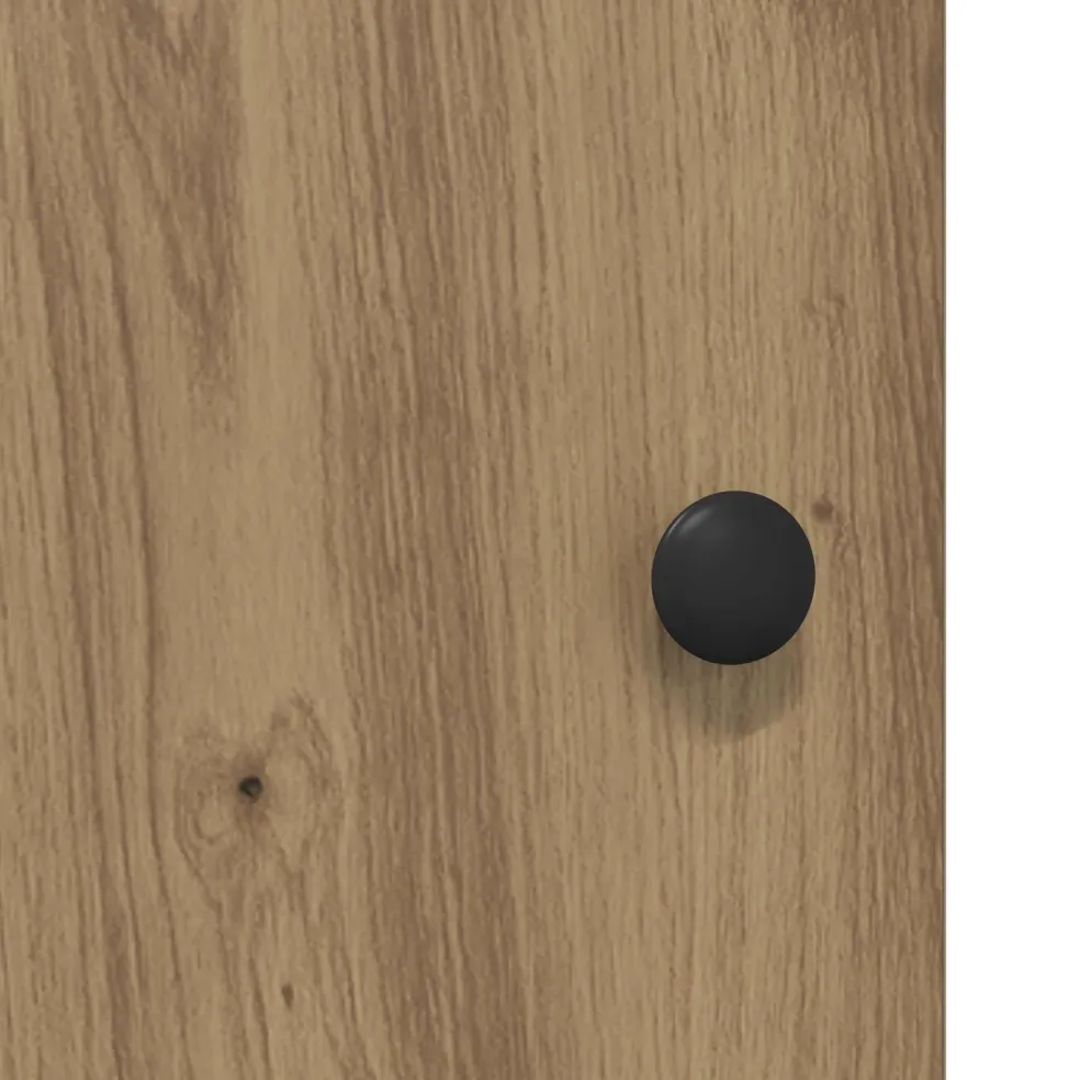 vidaXL Dressoir Artisan Eiken 100 x 33 x 75 cm Bewerkt hout