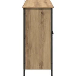 vidaXL Dressoir Artisan Eiken 100 x 33 x 75 cm Bewerkt hout