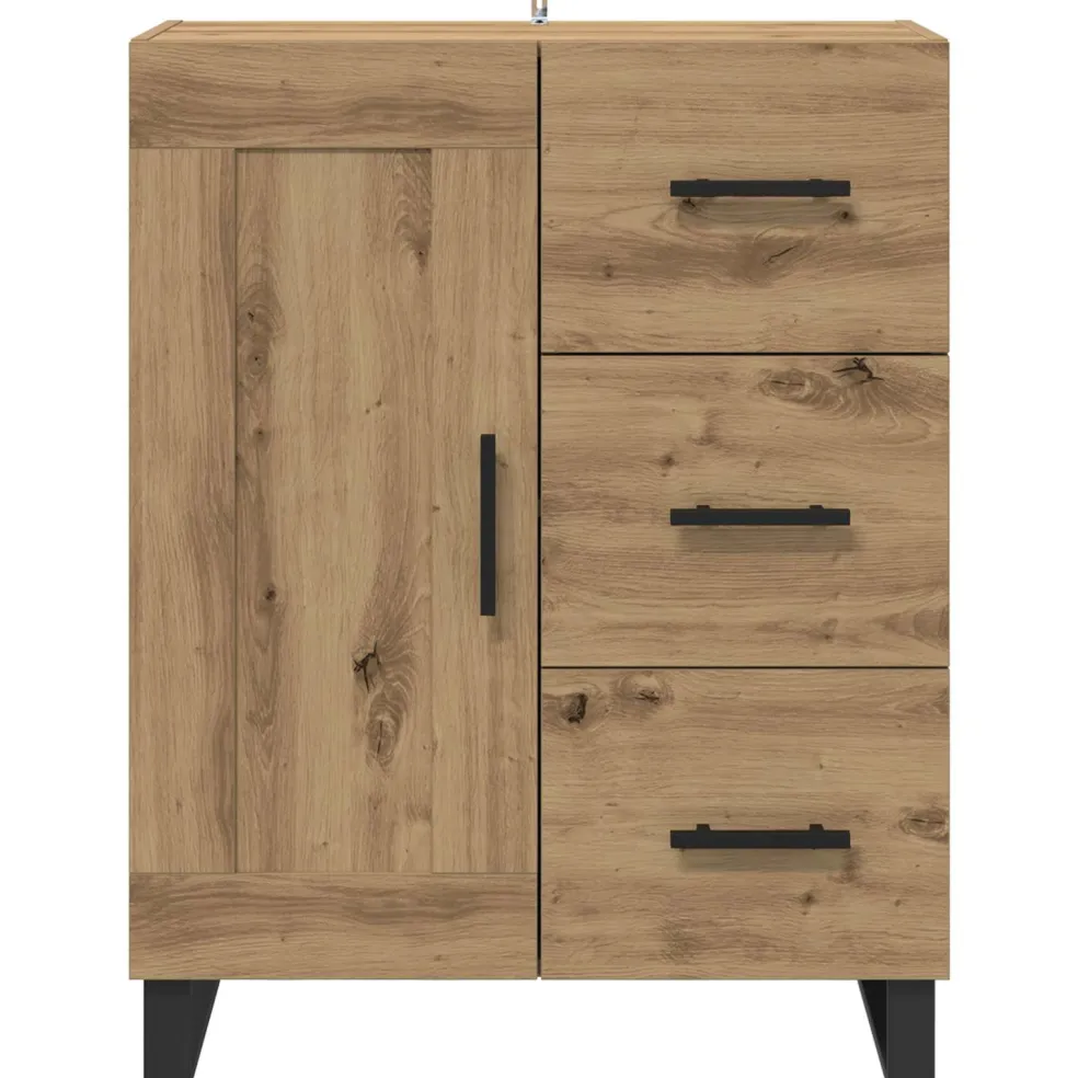 vidaXL Dressoir Artisan Eiken 69,5 x 34 x 90 cm