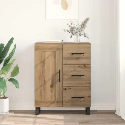 vidaXL Dressoir Artisan Eiken 69,5 x 34 x 90 cm
