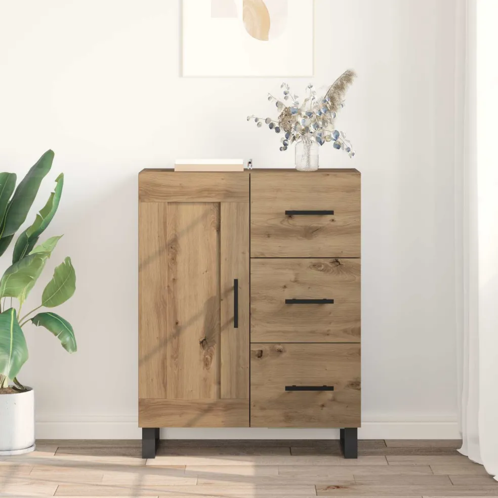 vidaXL Dressoir Artisan Eiken 69,5 x 34 x 90 cm