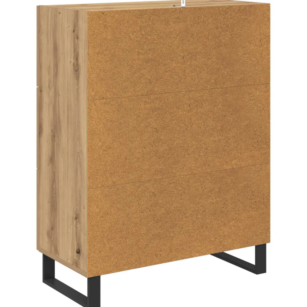 vidaXL Dressoir Artisan Eiken 69,5 x 34 x 90 cm