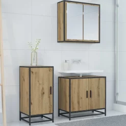 vidaXL Dressoir Artisan Eiken 35,5 x 35 x 76 cm