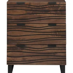 vidaXL Dressoir Bruin 60 x 33.5 x 75 cm Massief mangohout