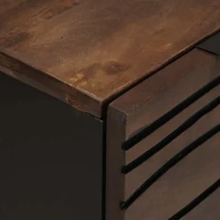 vidaXL Dressoir Bruin 60 x 33.5 x 75 cm Massief mangohout