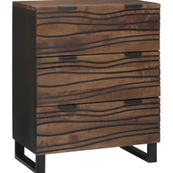 vidaXL Dressoir Bruin 60 x 33.5 x 75 cm Massief mangohout