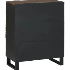 vidaXL Dressoir Bruin 60 x 33.5 x 75 cm Massief mangohout