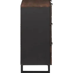 vidaXL Dressoir Bruin 60 x 33.5 x 75 cm Massief mangohout