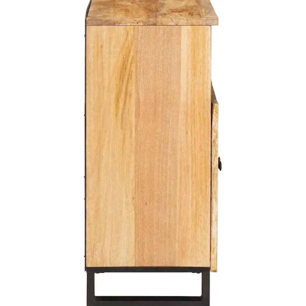 vidaXL Dressoir Bruin 60 x 33 x 75 cm Massief Mango Hout