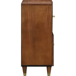 vidaXL Dressoir Bruin 80 x 33 x 75 cm Massief Mango Hout