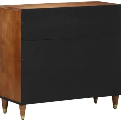 vidaXL Dressoir Bruin 80 x 33 x 75 cm Massief Mango Hout