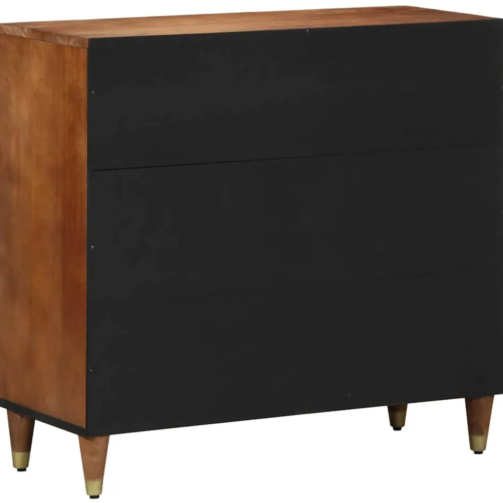 vidaXL Dressoir Bruin 80 x 33 x 75 cm Massief Mango Hout
