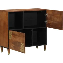 vidaXL Dressoir Bruin 80 x 33 x 75 cm Massief Mango Hout