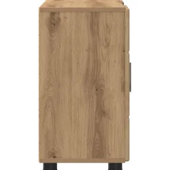 vidaXL Dressoir FLORIN 88,5 x 30,5 x 55,5 cm Artisan Eiken