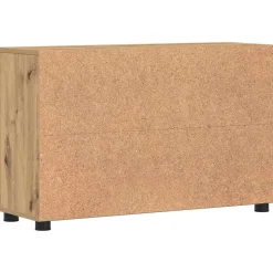 vidaXL Dressoir FLORIN 88,5 x 30,5 x 55,5 cm Artisan Eiken