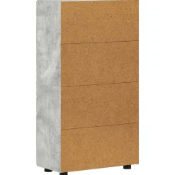 vidaXL Dressoir FLORIN 55,5 x 29 x 100 cm Beton Grijs Bewerkt hout