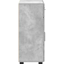vidaXL Dressoir FLORIN 88,5 x 30,5 x 73 cm Beton Grijs Bewerkt hout