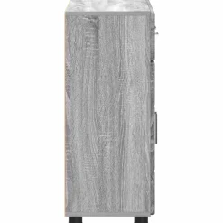 vidaXL Dressoir FLORIN 88,5 x 30,5 x 73 cm Grijs Sonoma Bewerkt hout