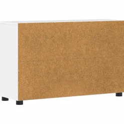 vidaXL Dressoir FLORIN 88,5 x 30,5 x 55,5 cm Hoogglans wit