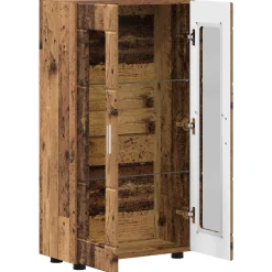 vidaXL Dressoir FLORIN 55,5 x 29 x 100 cm Oudhout Bewerkt hout