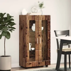 vidaXL Dressoir FLORIN 55,5 x 29 x 100 cm Oudhout Bewerkt hout