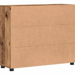 vidaXL Dressoir FLORIN 88,5 x 30,5 x 73 cm Oudhout Bewerkt hout