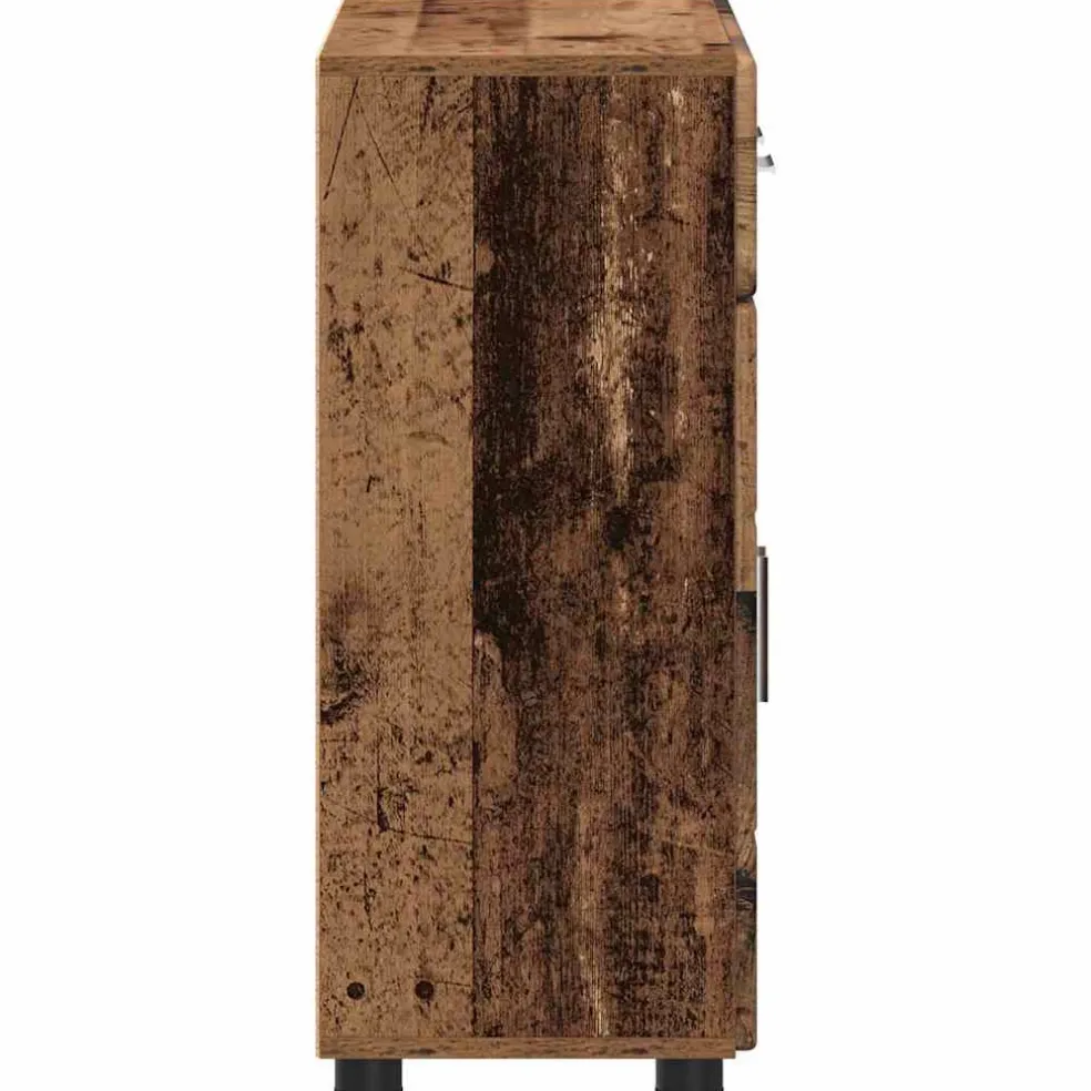 vidaXL Dressoir FLORIN 88,5 x 30,5 x 73 cm Oudhout Bewerkt hout