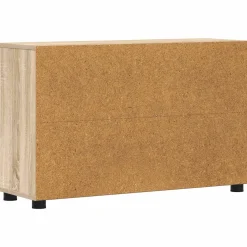vidaXL Dressoir FLORIN 88,5 x 30,5 x 55,5 cm Sonoma Eiken Bewerkt hout