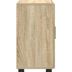 vidaXL Dressoir FLORIN 88,5 x 30,5 x 55,5 cm Sonoma Eiken Bewerkt hout