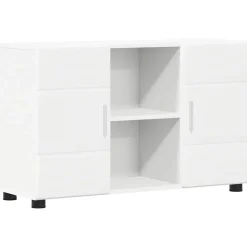 vidaXL Dressoir FLORIN 88,5 x 30,5 x 55,5 cm Wit Bewerkt hout