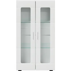 vidaXL Dressoir FLORIN 55,5 x 29 x 100 cm Wit Bewerkt hout