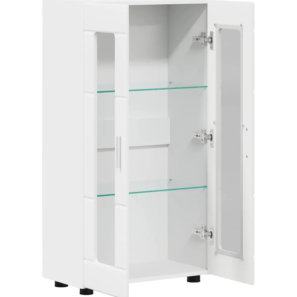 vidaXL Dressoir FLORIN 55,5 x 29 x 100 cm Wit Bewerkt hout