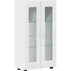 vidaXL Dressoir FLORIN 55,5 x 29 x 100 cm Wit Bewerkt hout