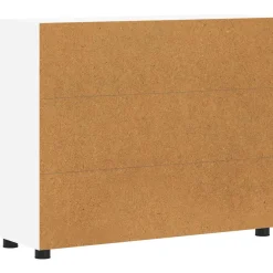 vidaXL Dressoir FLORIN 88,5 x 30,5 x 73 cm Wit Bewerkt hout