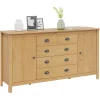 vidaXL Dressoir HILL Honingbruin 154 x 40 x 80 cm Massief grenenhout