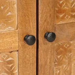 vidaXL Dressoir Lichtbruin 60 x 33 x 75 cm massief mangohout