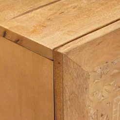vidaXL Dressoir Lichtbruin 60 x 33 x 75 cm massief mangohout
