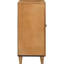 vidaXL Dressoir Lichtbruin 60 x 33 x 75 cm massief mangohout