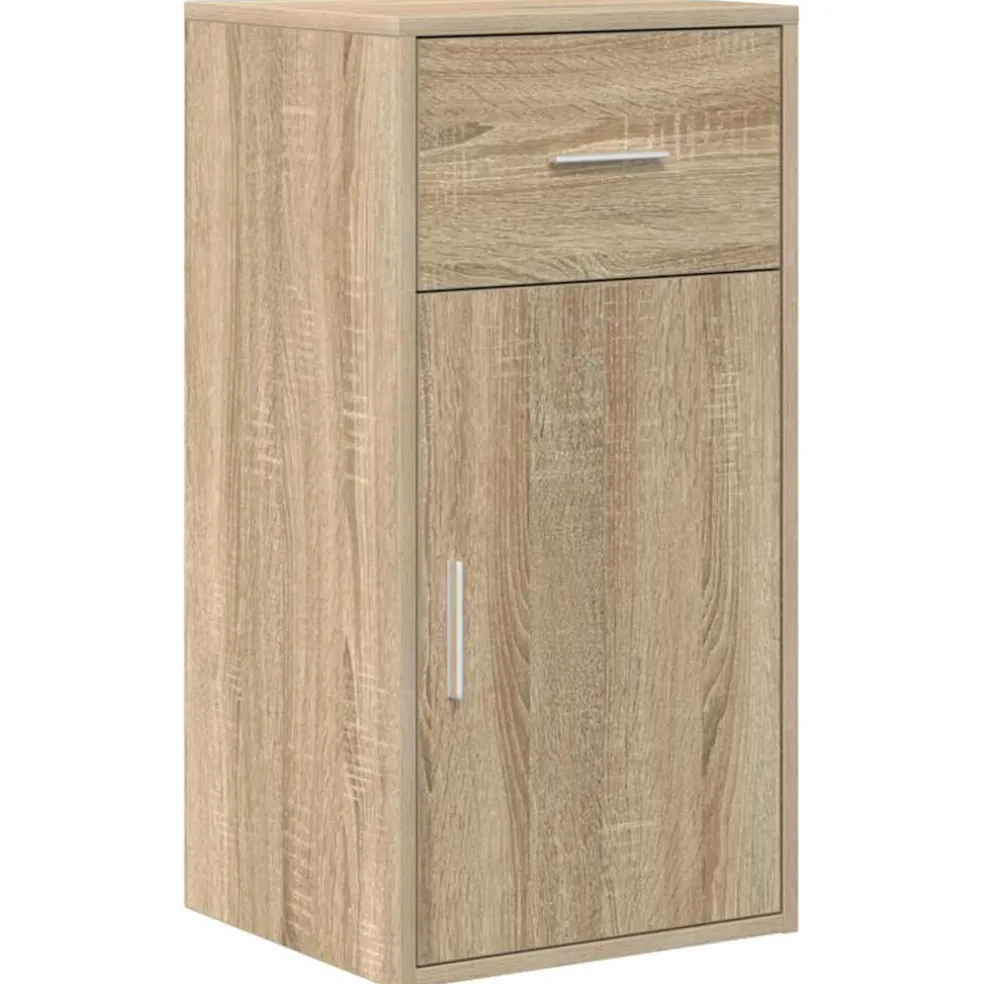 vidaXL Dressoir met lade Sonoma Eiken 38 x 34 x 75 cm