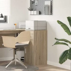 vidaXL Dressoir met lade Sonoma Eiken 38 x 34 x 75 cm