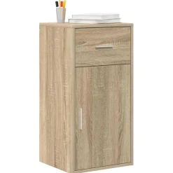 vidaXL Dressoir met lade Sonoma Eiken 38 x 34 x 75 cm