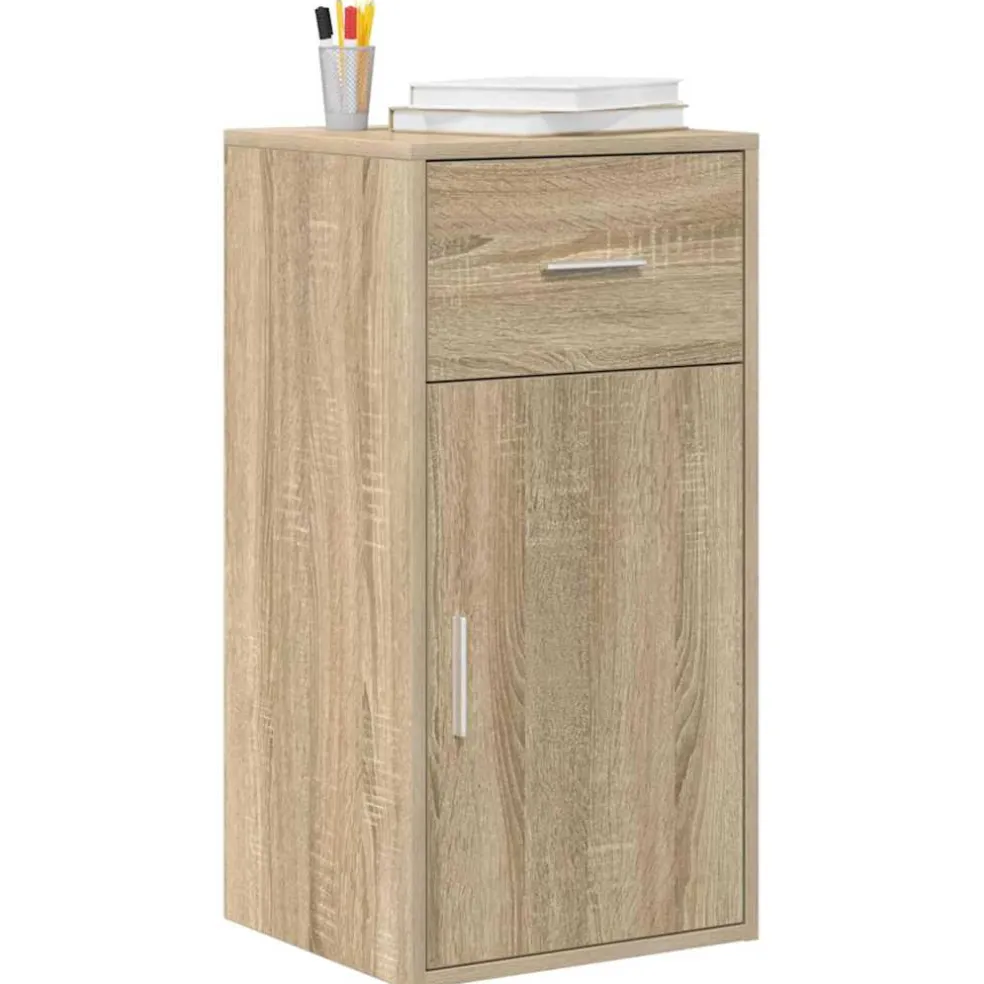 vidaXL Dressoir met lade Sonoma Eiken 38 x 34 x 75 cm