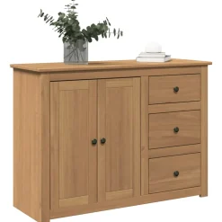 vidaXL Dressoir met lades Panama 112x40x80 cm massief grenenhout
